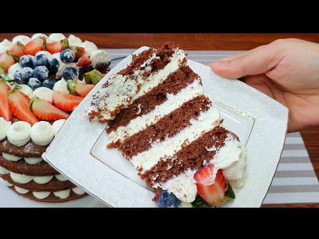 Мягкий, нежный, простой рецепт торта! Шоколадный торт за 5 минут+ выпечка!