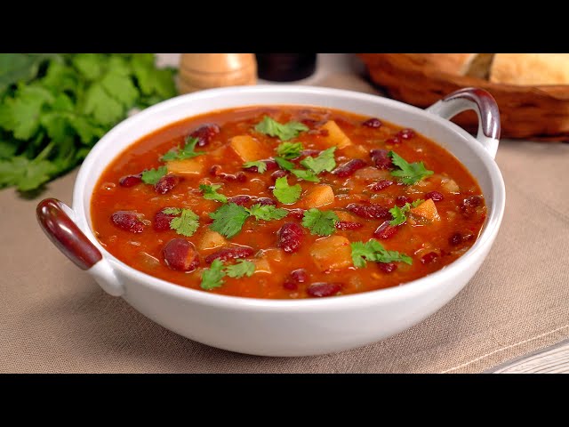 Фасолевый шечамады - необыкновенно вкусный грузинский суп за 35 минут
