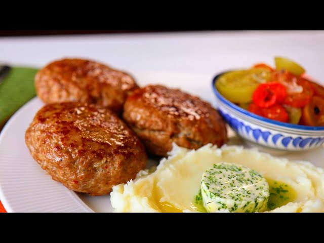 Ресторанные котлеты по-балкански с домашней ароматной картошкой