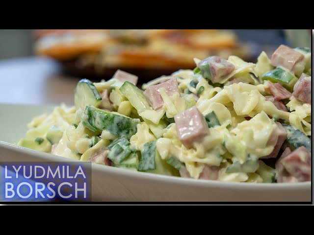 Простой салат из капусты без майонеза от Рецепты от Людмилы Борщ