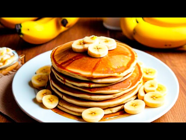 А що у вас на сніданок? Швидкі бананові оладки на молоці.
