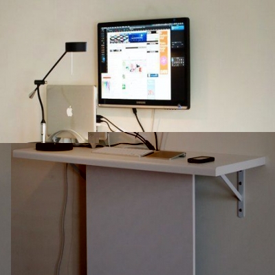 Компьютерный стол своими руками с потайным местом для внешних дисков и шнуров