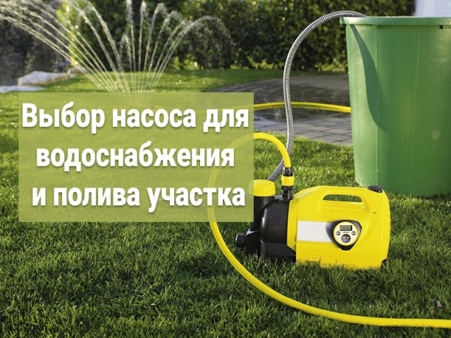 Как выбрать насос для водоснабжения и полива участка
