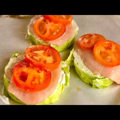 Готовлю на ужин, когда лень! Стейки из капусты с курицей