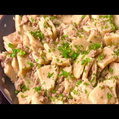 Быстрый и вкусный Ужин! Настоящее ОБЪЕДЕНИЕ, да еще и с мясом!