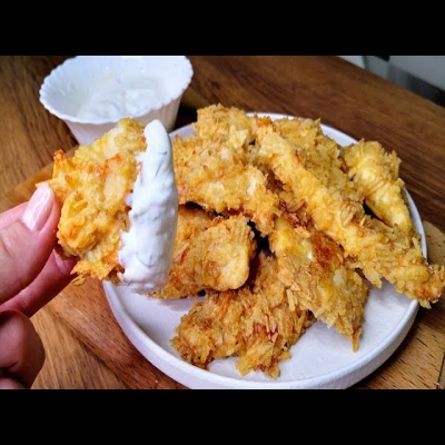 Как приготовить куриные наггетсы как в KFC в домашних условиях (стрипсы в чипсах)