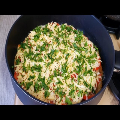 Проще простого! Без муки и без духовки! Потрясающе вкусная пицца на сковороде! Мало кто знает этот р