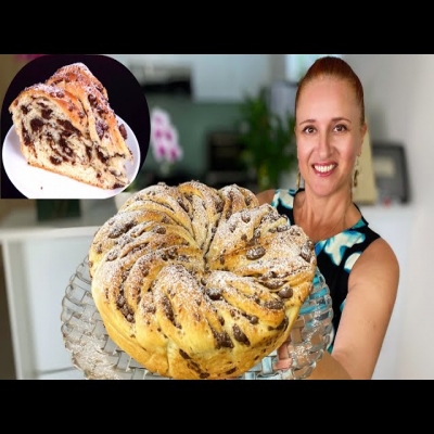 Пятнистый пирог с песочной шоколадной начинкой простой и очень вкусный от Люда Изи Кук