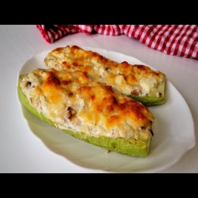 Фаршированные кабачки в духовке: самый вкусный рецепт! Кабачки больше не жарю!