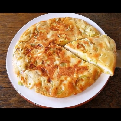 Кабачок, картошка и немного кефира - вкуснятина на сковороде!