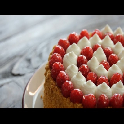 Потрясающий малиновый торт медовик с заварным кремом. Королевский десерт от Лизы Глинской