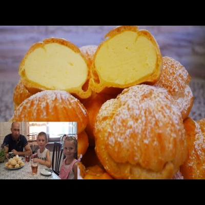 Пирожные профитроли получатся у каждого. Новый рецепт!