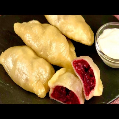 Вареники с вишней на пару. Очень вкусно по-домашнему. Идеальное тесто для вареников