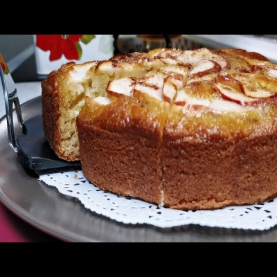 Все смешали и в духовку! Бесподобный пирог манник с яблоками, очень простой рецепт