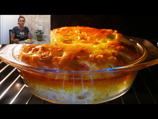 Куриная запеканка с овощами. Пышный омлет в духовке