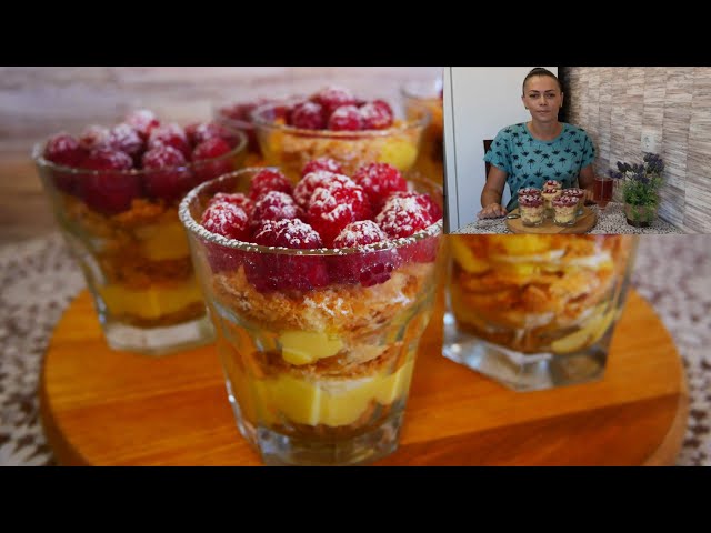 Ленивый наполеон в стаканчике. Быстро и нереально вкусно