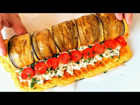 Потрясающе вкусное блюдо из кабачков и баклажанов. Закусочный рулет - украшение стола