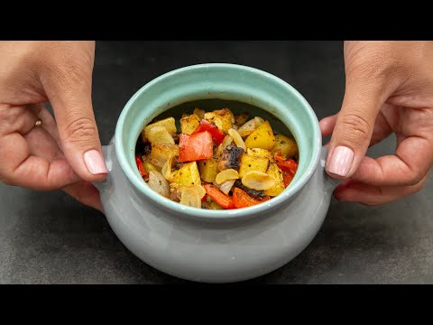И не нужно дорогих продуктов! Готовлю ужин в горшочках. Лучшее жаркое с мясом и овощами!