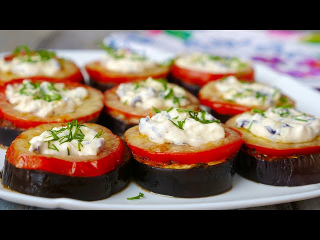 Простая и вкусная закуска из баклажанов