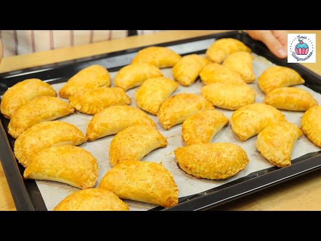 Мини пирожки с яблоками, простой рецепт!