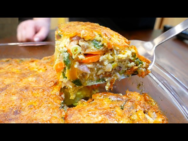 Овощная запеканка в молочно-яичной заливке под сырной корочкой для худеющих и не только...