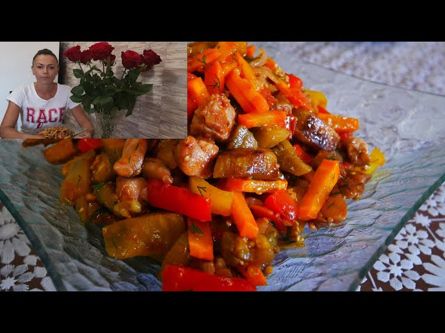Теплый салат с курицей и овощами покорит вас своим вкусом и ароматом летний легкий салат