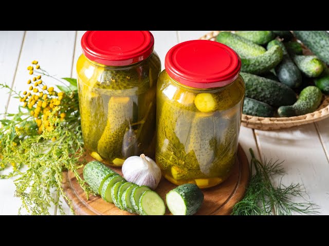 Маринованные огурцы с куркумой на зиму