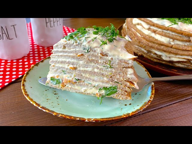 Печеночный торт с кабачками