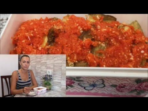 Закуска из баклажан разлетается за секунду! Вкусная закуска из запеченных баклажанов