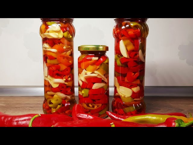 Маринованный перец на зиму съедается без остатка! Маринованный перец чили   