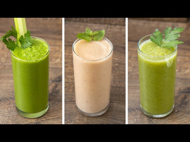 Ешь и худей! 3 рецепта легких смузи! Очень быстро, вкусно и полезно, в блендере 