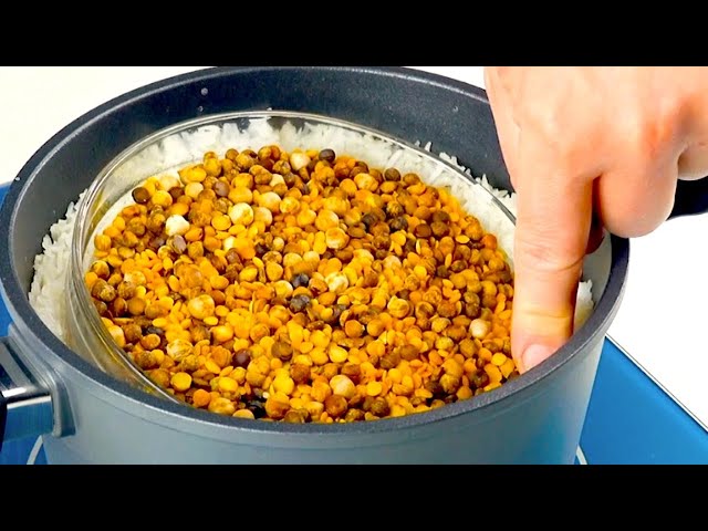 Как приготовить необычный перевернутый рис с курицей в духовке