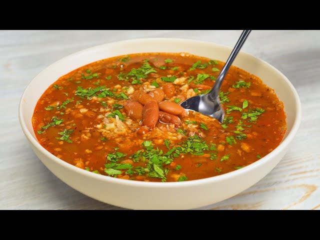 Армянский суп из красной фасоли - Лобахашу. Очень вкусный и сытный