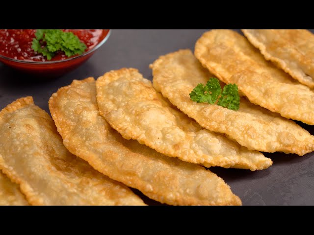 Чебуреки с мясом! Сочные и хрустящие! Устоять невозможно