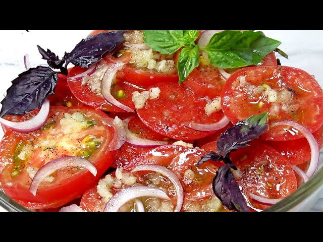 Закуска из помидоров к жареной картошечке! Готовьте больше, это вкусно