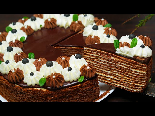 Вкуснейший шоколадный медовик! Торт Спартак. Домашний торт рецепт.  Кулинарим с Таней