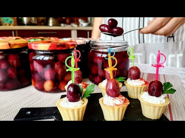 Как оливки, только вкуснее! Маринованный виноград на закуску праздничная заготовка на зиму
