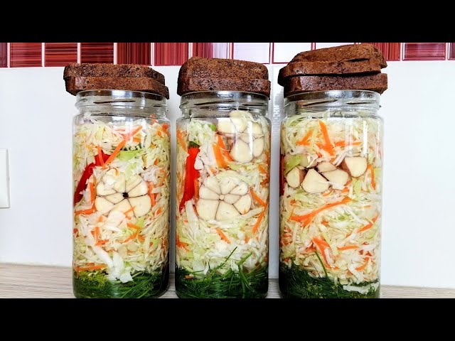 Капуста по-фински с черным хлебом! Все квасят по-разному, а я теперь так