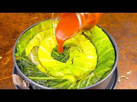 Положи капусту в форму для запекания так просто и так вкусно 