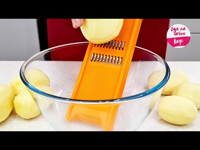 Беру сырой картофель, натираю на терке. Салат просто не оторваться! Быстрый рецепт без майонеза