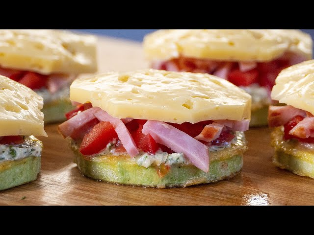 Объеденье! Кабачки, ветчина и сыр