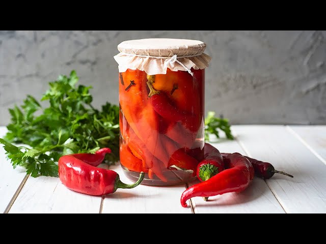 Маринованный острый перец целиком с семенами заготовка на зиму