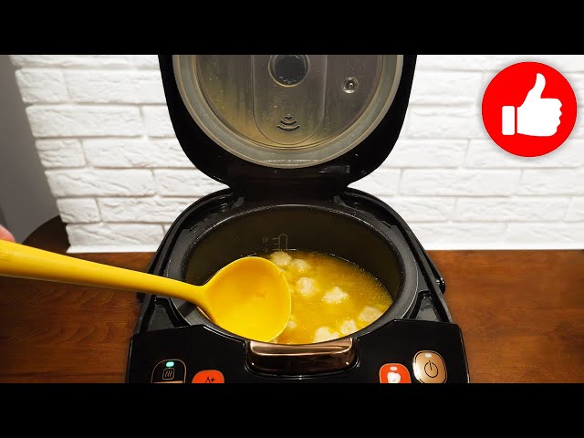Самый вкусный рецепт супа из курицы с сырными шариками в мультиварке! Быстро и просто