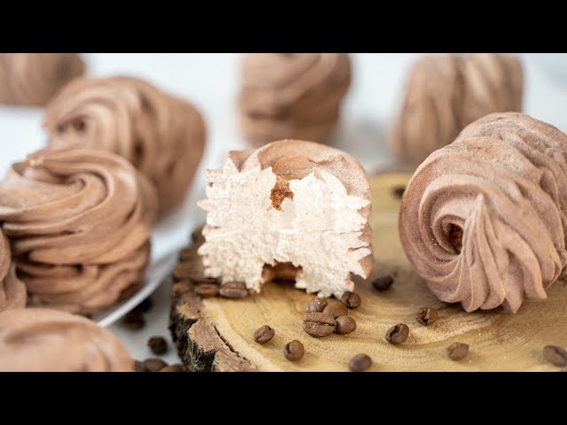Нежнейший кофейный зефир. Очень ароматный и вкусный