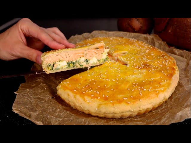 Рыбный пирог со шпинатом и яйцами, тонкое песочное тесто и много вкусной начинки. Сладкая жизнь