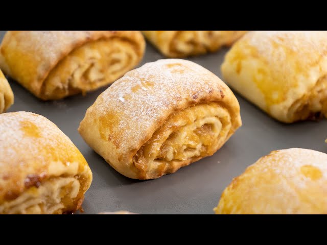 Потрясающе вкусное яблочное печенье. Просто сворачиваем и нарезаем. Это просто