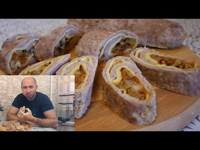 Мясной рулет загадка. Весь секрет в начинке! Сочный мясной рулет на праздничный стол