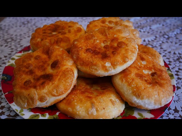 Лепешки на сковородке на минеральной воде без яиц без дрожжей