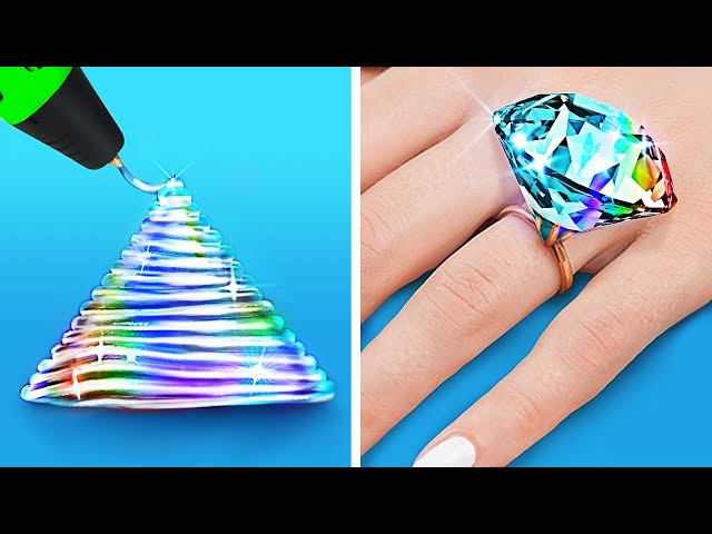 Лучшие идеи ювелирных изделий. Поделки 3D-ручкой и из эпоксидной смолы