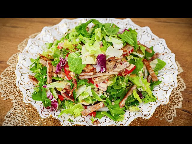 Тот самый вкусный салат, который я обожаю. Салат с вкусной заправской на день рождение